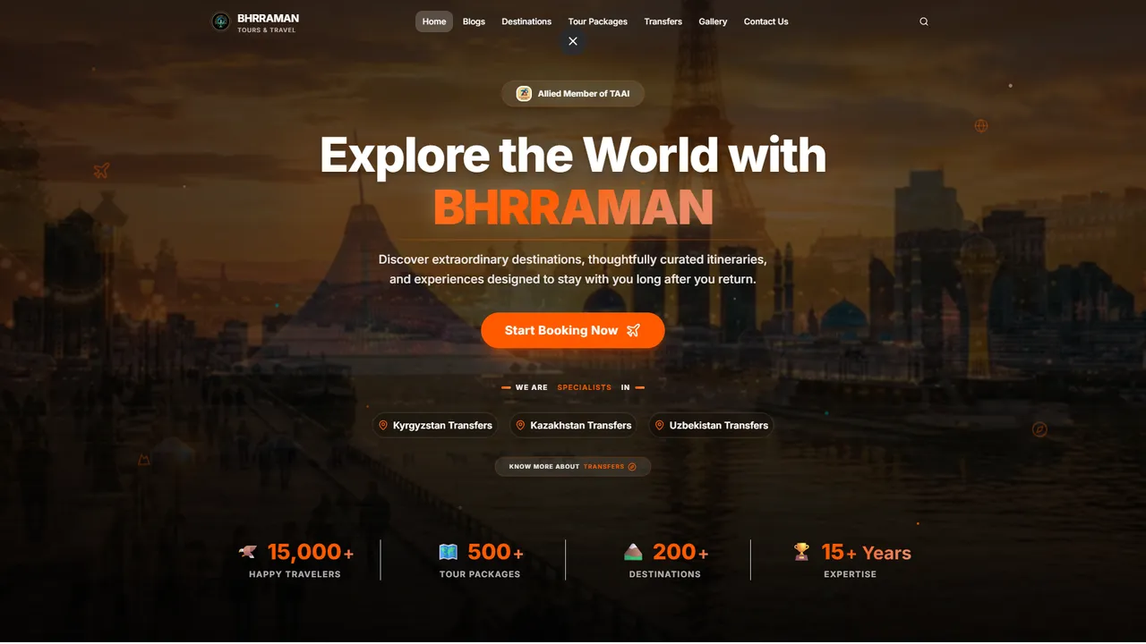 BHRRAMAN — Travel & Tourism Platform