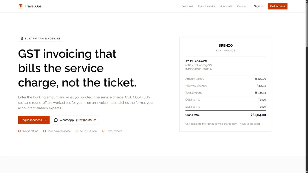 TravelOps — Travel Agency Operations Management